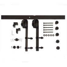 barn doors hardware sets with roller, track, stop, floor guide,wall mount, anti-jump disk